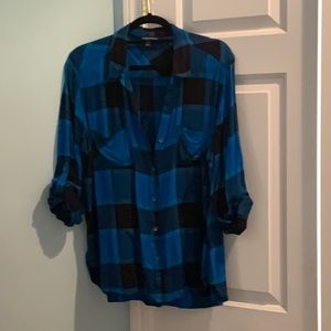XL Rock & Republic roll up plaid shirt